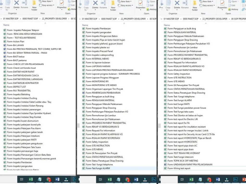 Contoh screenshot 1 - PAKET SOP DEVELOPER PROPERTY
