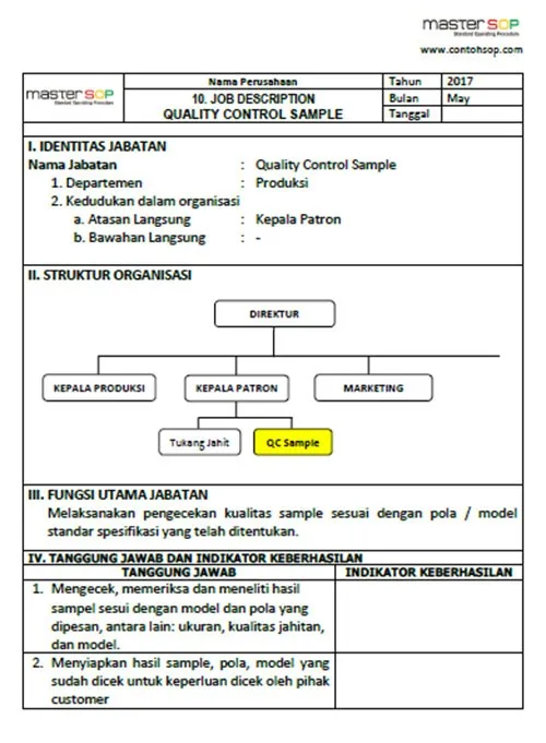 Contoh screenshot 2 - SOP Garmen / Konveksi