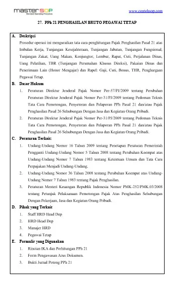 Contoh screenshot 1 - SOP PERPAJAKAN