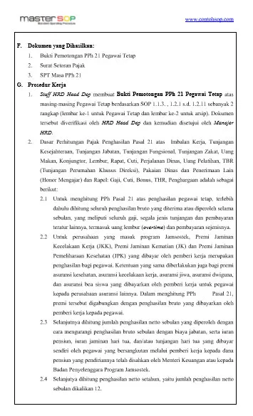 Contoh screenshot 2 - SOP PERPAJAKAN